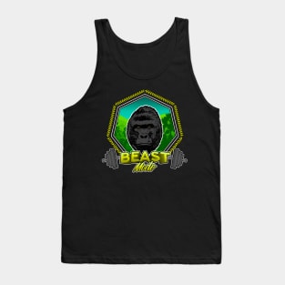 Gorilla Illustration, fitness beast mode training Tank Top